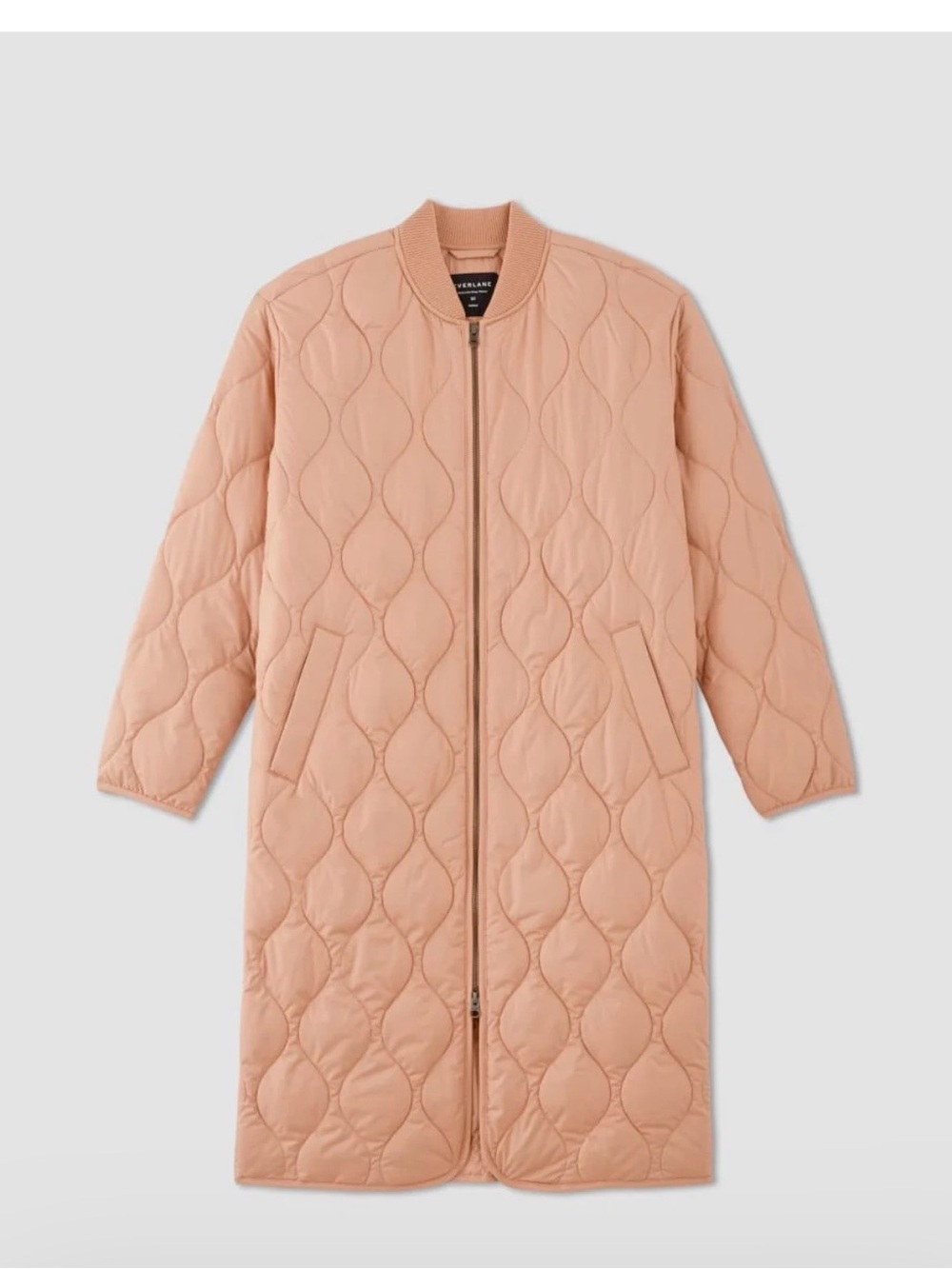 Everlane Renew Long Liner Quilted Long Liner Coat